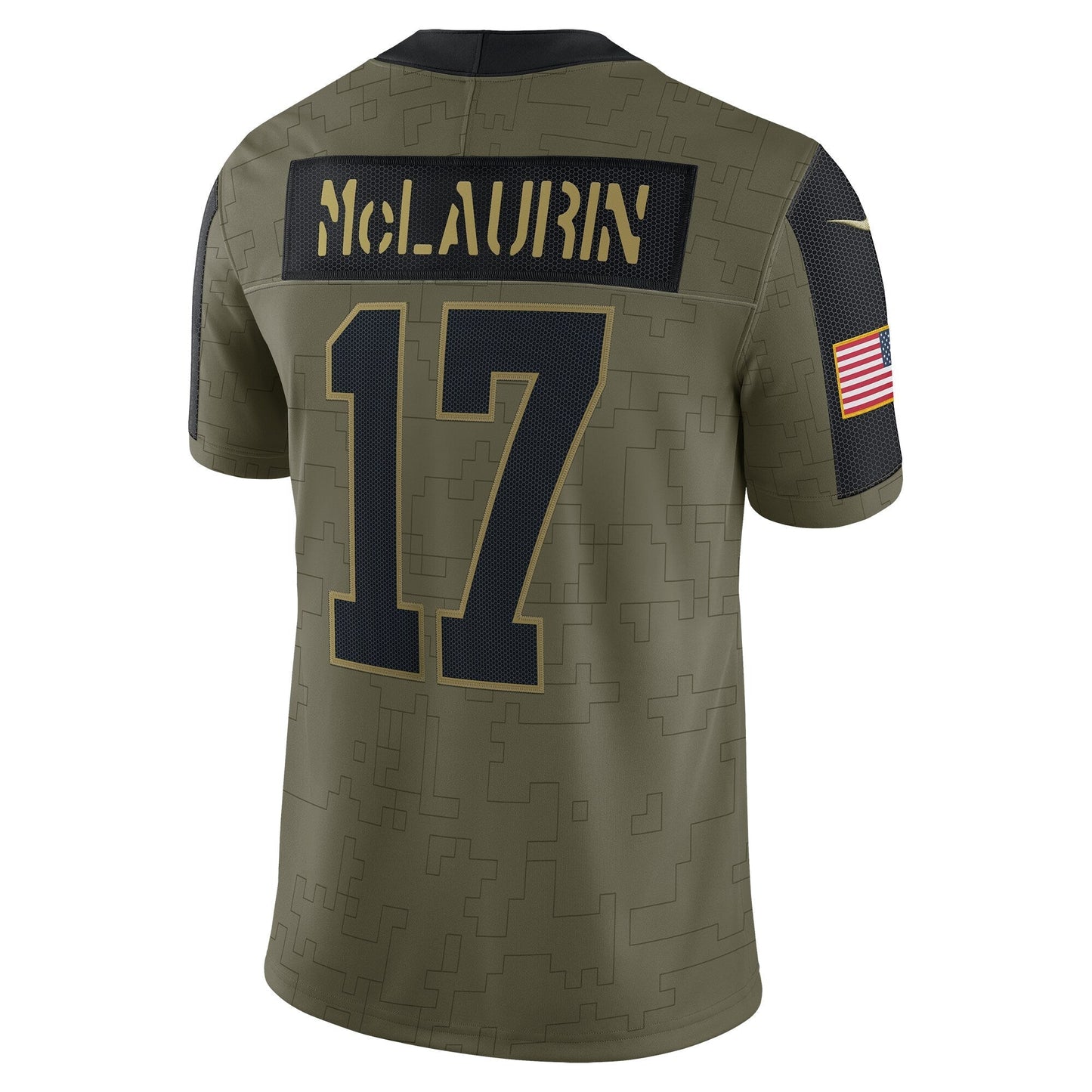 Terry McLaurin Washington Football Team Salute To Service Limited Jersey - Olive football jersey product view 3