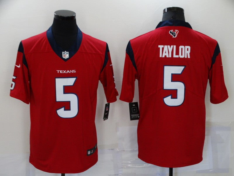 Men's Houston Texans Tyrod Taylor Red Game Jersey football jersey product view 1