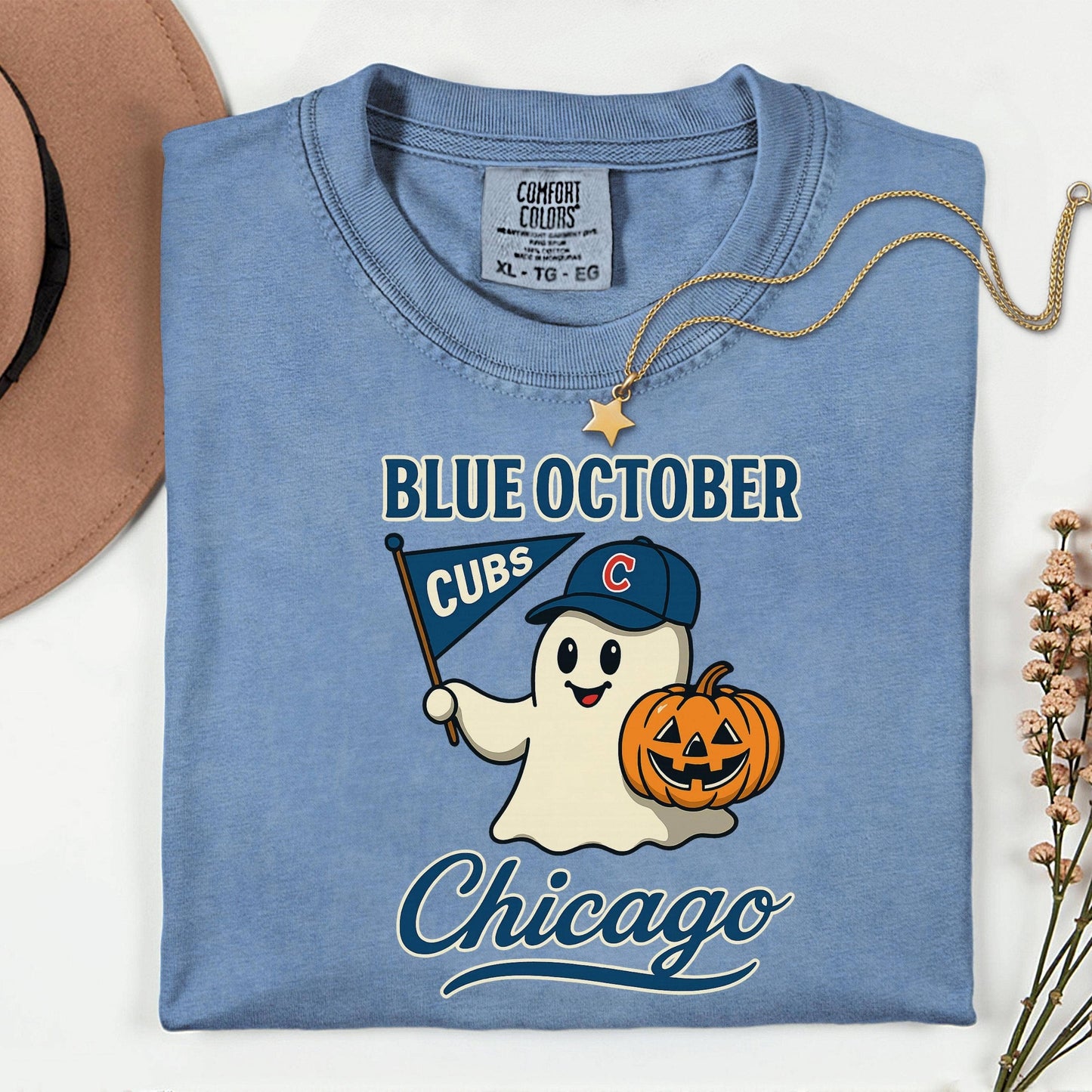 Chicago Cubs Halloween Ghost Baseball Tee Unisex T-shirt, Sweatshirt, Hoodie, Long Sleeve Tee - T-Shirt, Sweatshirt, Hoodie