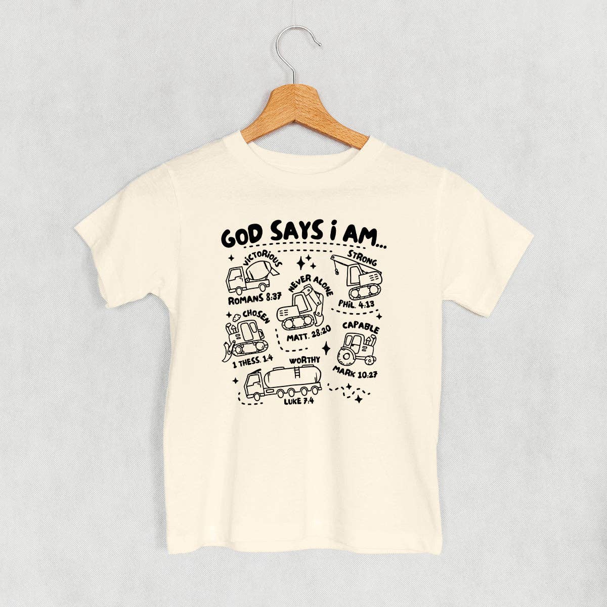 God Says I Am (Kids) Unisex T-shirt, Sweatshirt, Hoodie, Long Sleeve Tee - T-Shirt, Sweatshirt, Hoodie