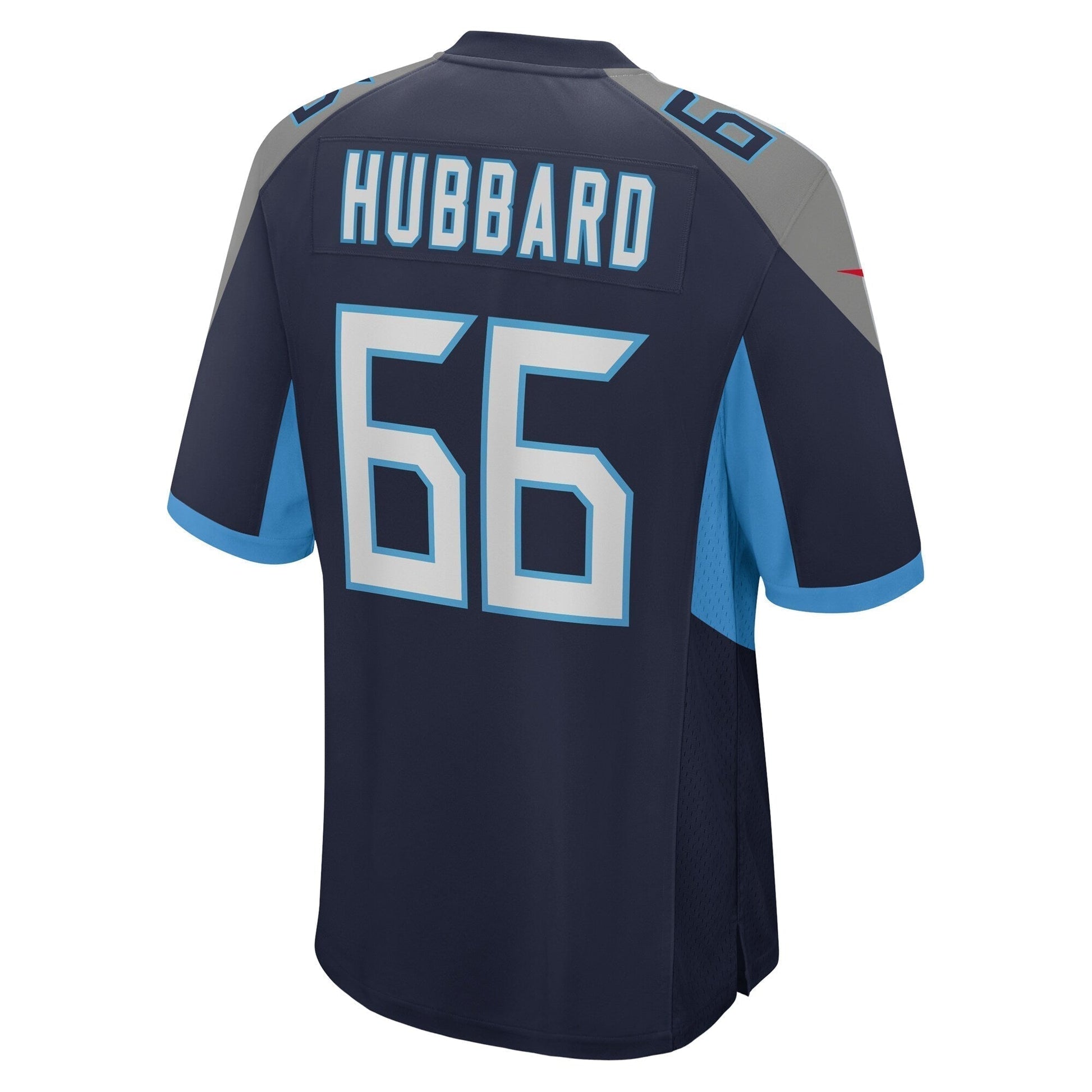 Chris Hubbard Tennessee Titans Team Game Jersey - Navy football jersey product view 3