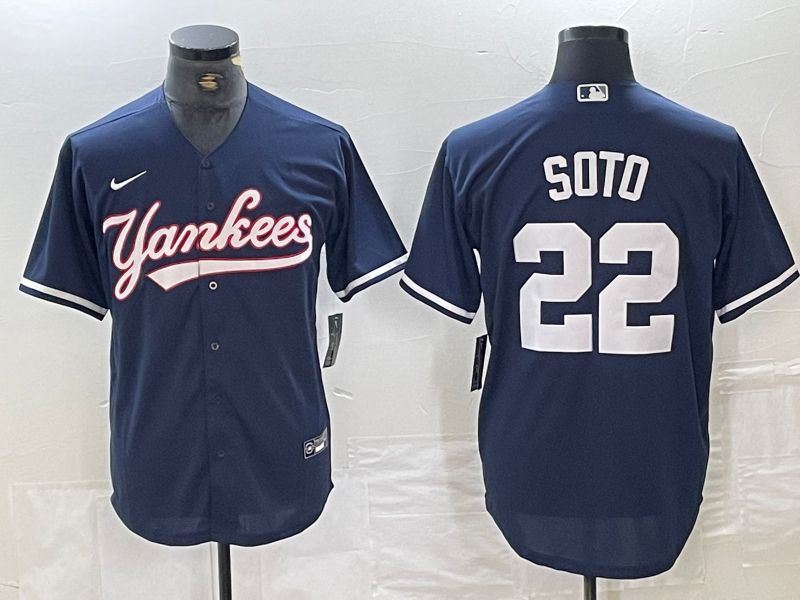Men's New York Yankees Juan Soto #22 Navy Limited Player Jersey baseball jersey product view 1