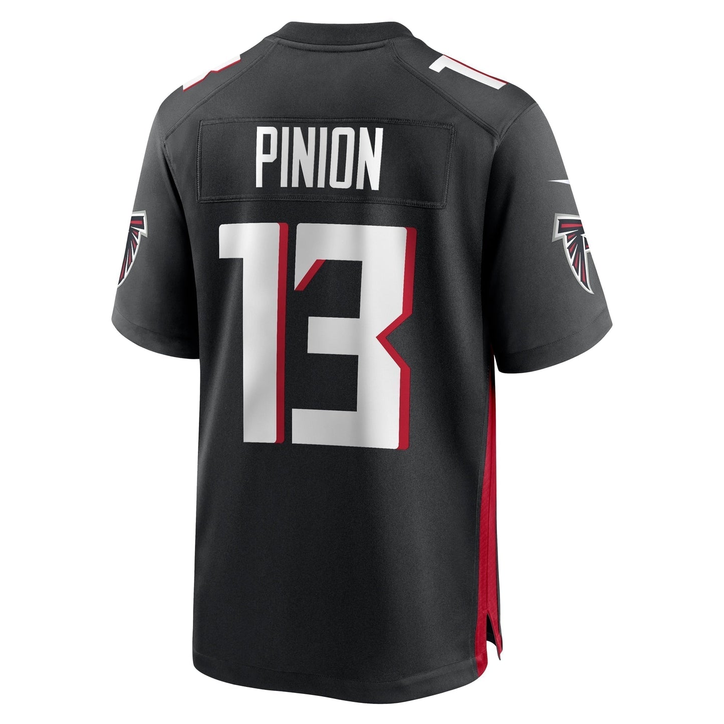 Bradley Pinion Atlanta Falcons Game Jersey - Black football jersey product view 3