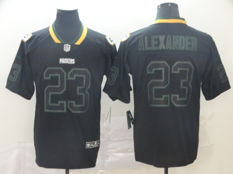 Men's Green Bay Packers Jaire Alexander #23 Black Game Jersey1 football jersey product view 1