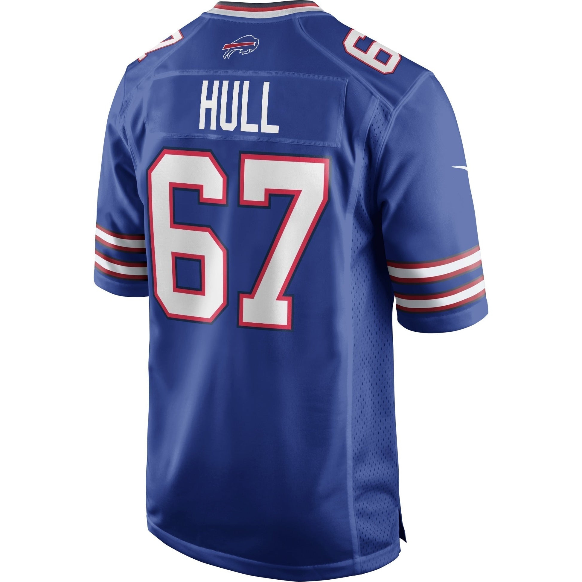 Kent Hull Buffalo Bills Game Retired Jersey - Royal football jersey product view 3