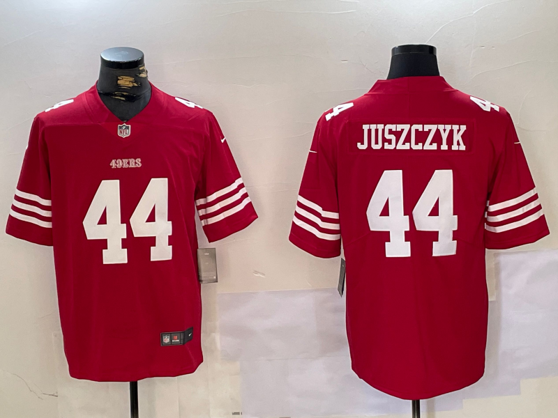 Men's San Francisco 49ers Kyle Juszczyk Red Game Jersey football jersey product view 1