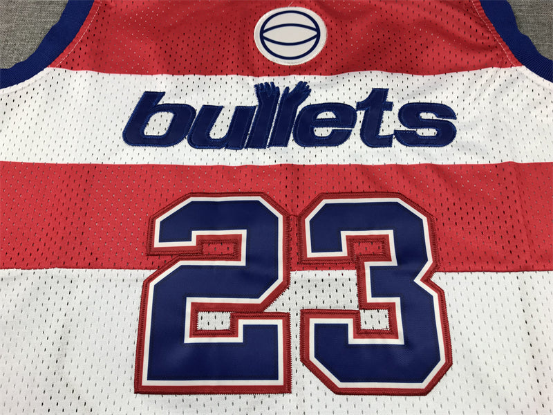 Bullets 23 JORDAN White MN basketball jersey product view 2