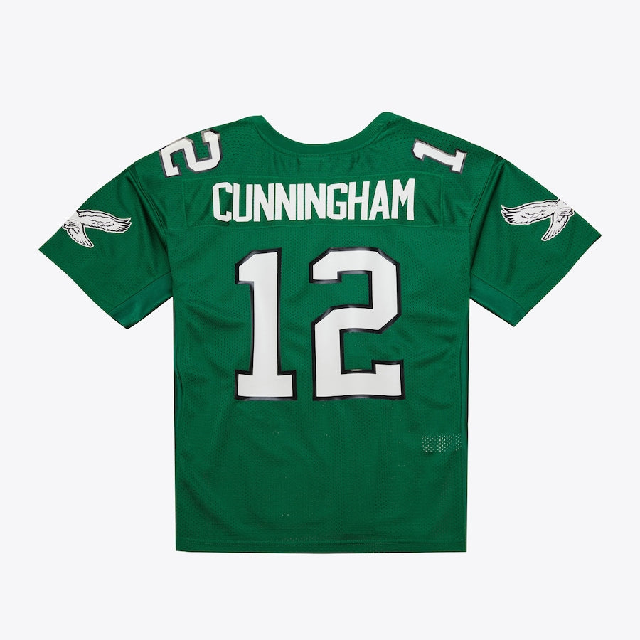 Men's Randall Cunningham Kelly Green Philadelphia Eagles 1994 Jersey football jersey product view 2