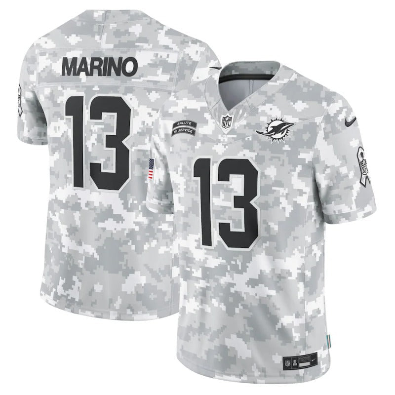 Dan Marino Miami Dolphins Salute To Service 2024 Jersey football jersey product view 1