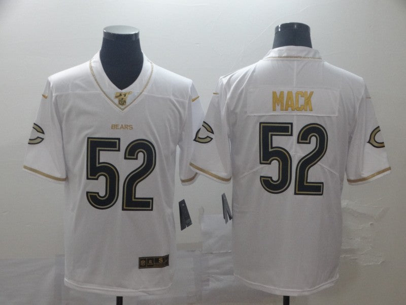 Men's Chicago Bears Khalil Mack #52 White Player Game Jersey1 football jersey product view 1