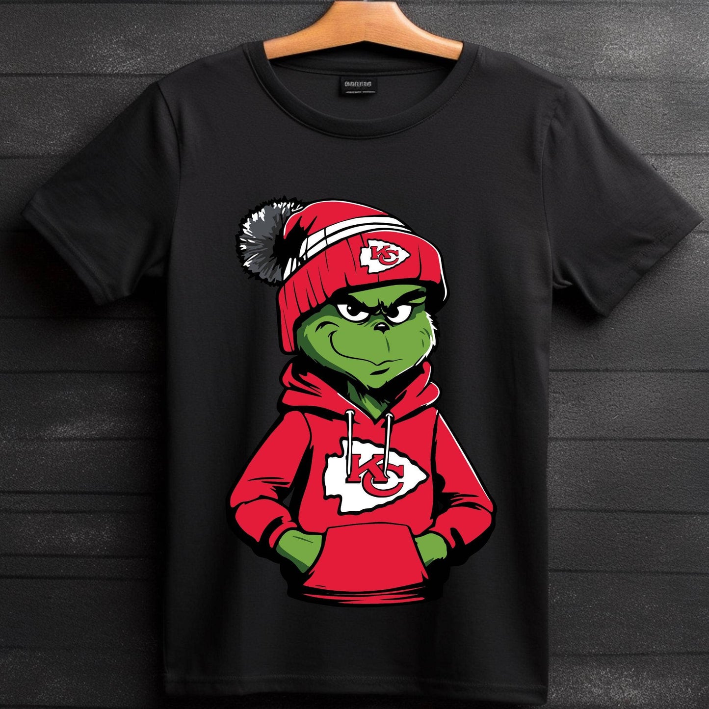 Kansas City Chiefs Grinch Christmas Sweatshirt, Holiday Fun Unisex T-shirt, Sweatshirt, Hoodie, Long Sleeve Tee - T-Shirt, Sweatshirt, Hoodie