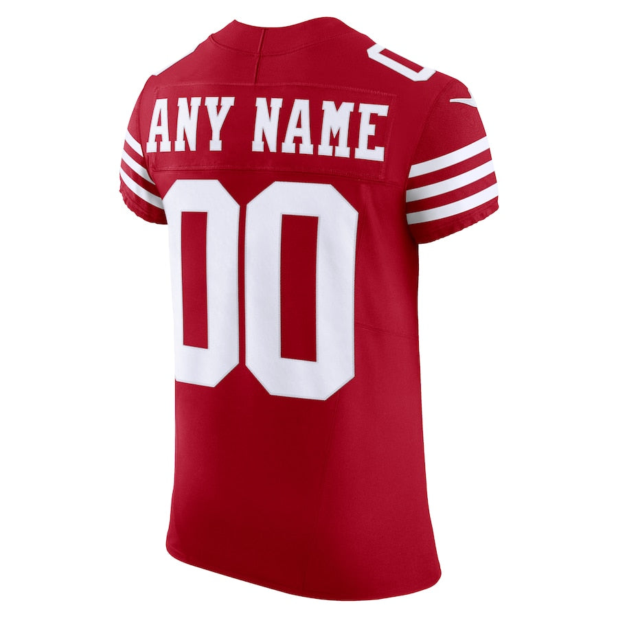 Men's Scarlet San Francisco 49ers Vapor F.U.S.E. Elite Custom Jersey football jersey product view 3