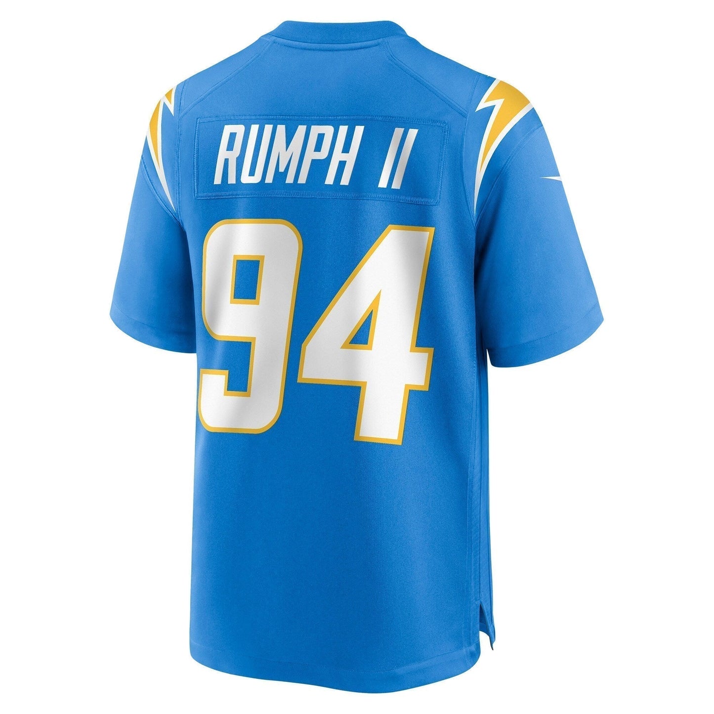 Chris Rumph II Los Angeles Chargers Game Jersey - Powder Blue football jersey product view 3