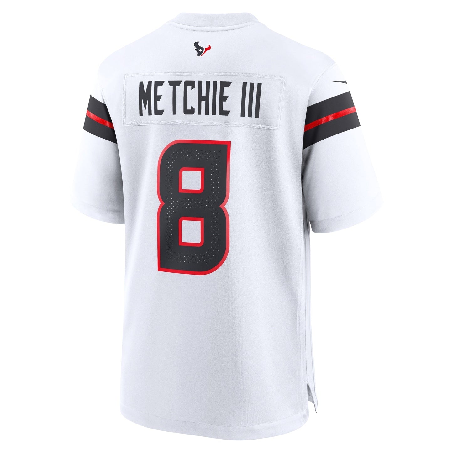 John Metchie III Houston Texans Game Jersey - White football jersey product view 3