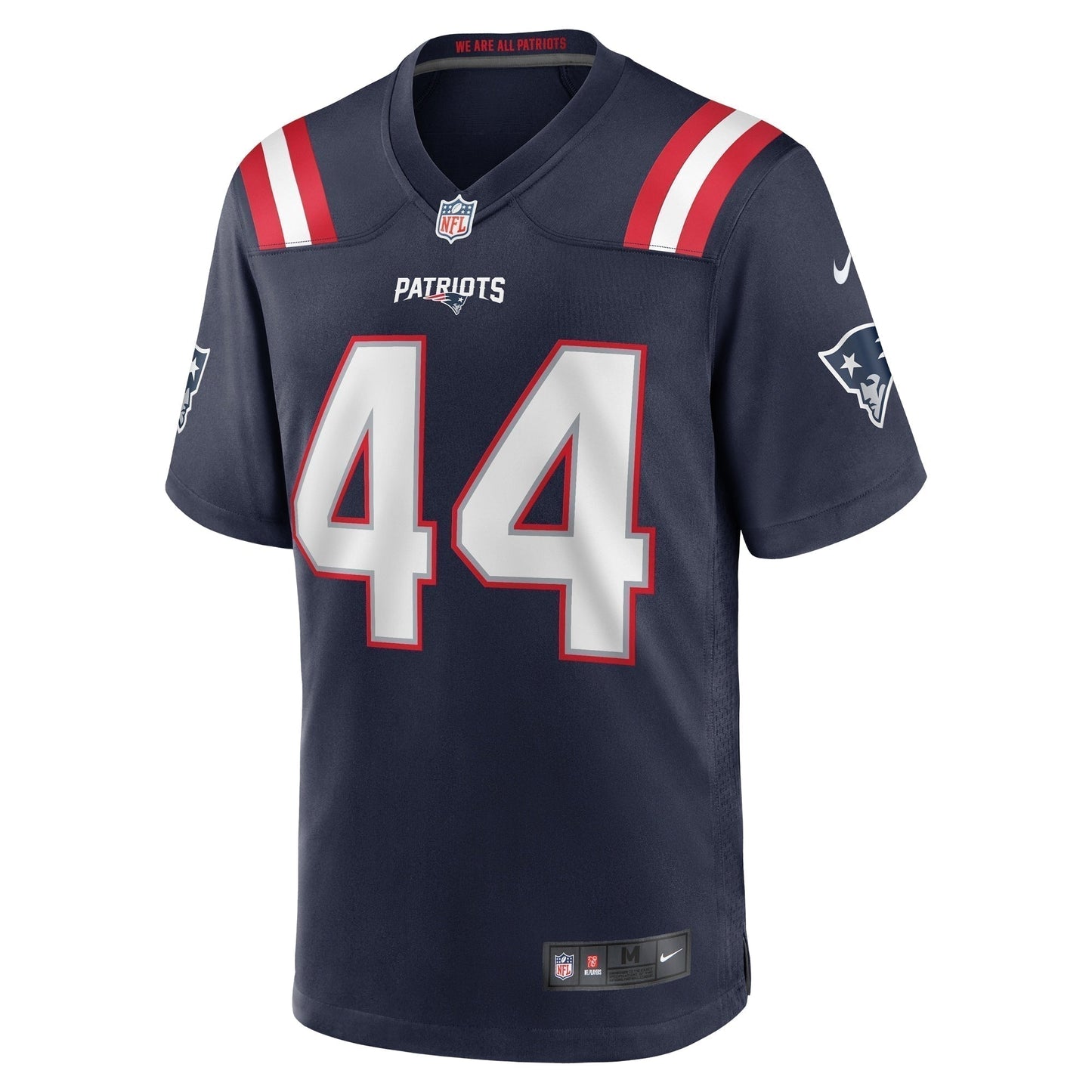 Raleigh Webb New England Patriots Home Game Jersey - Navy football jersey product view 2