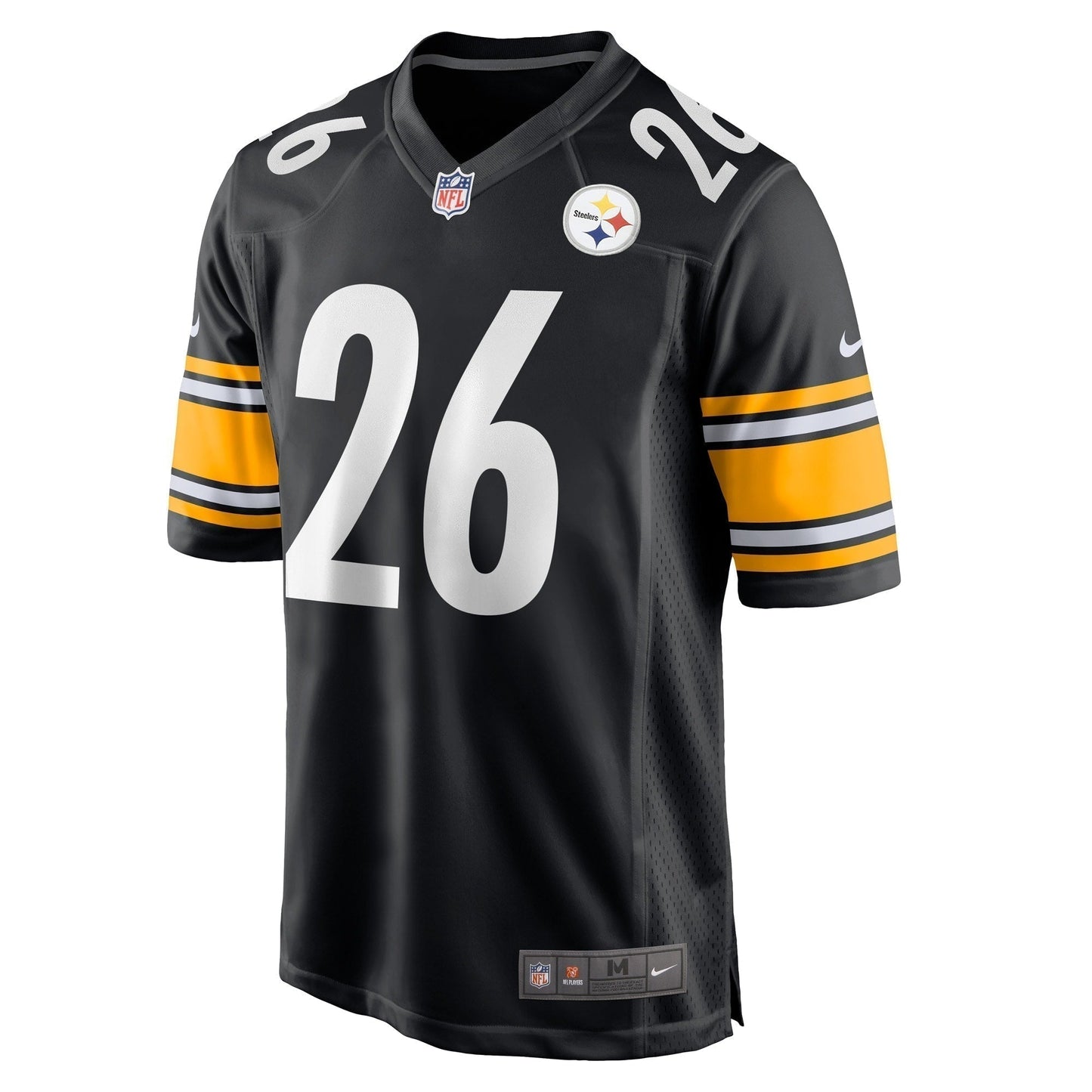 Anthony McFarland Jr. Pittsburgh Steelers Game Jersey - Black football jersey product view 2