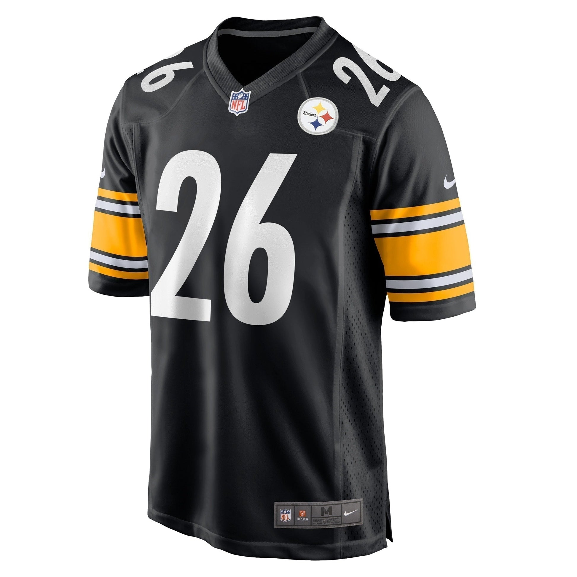 Anthony McFarland Jr. Pittsburgh Steelers Game Jersey - Black football jersey product view 2
