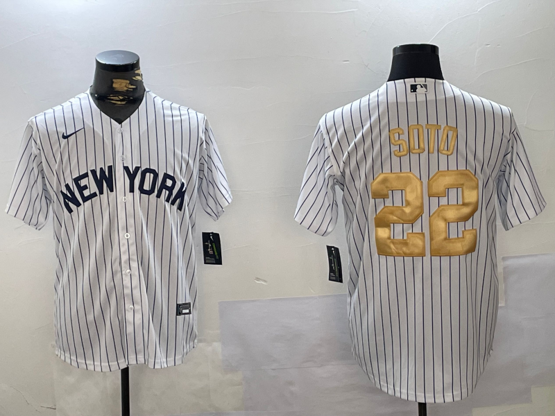 Men's New York Yankees Juan Soto White Game Player Jersey baseball jersey product view 1