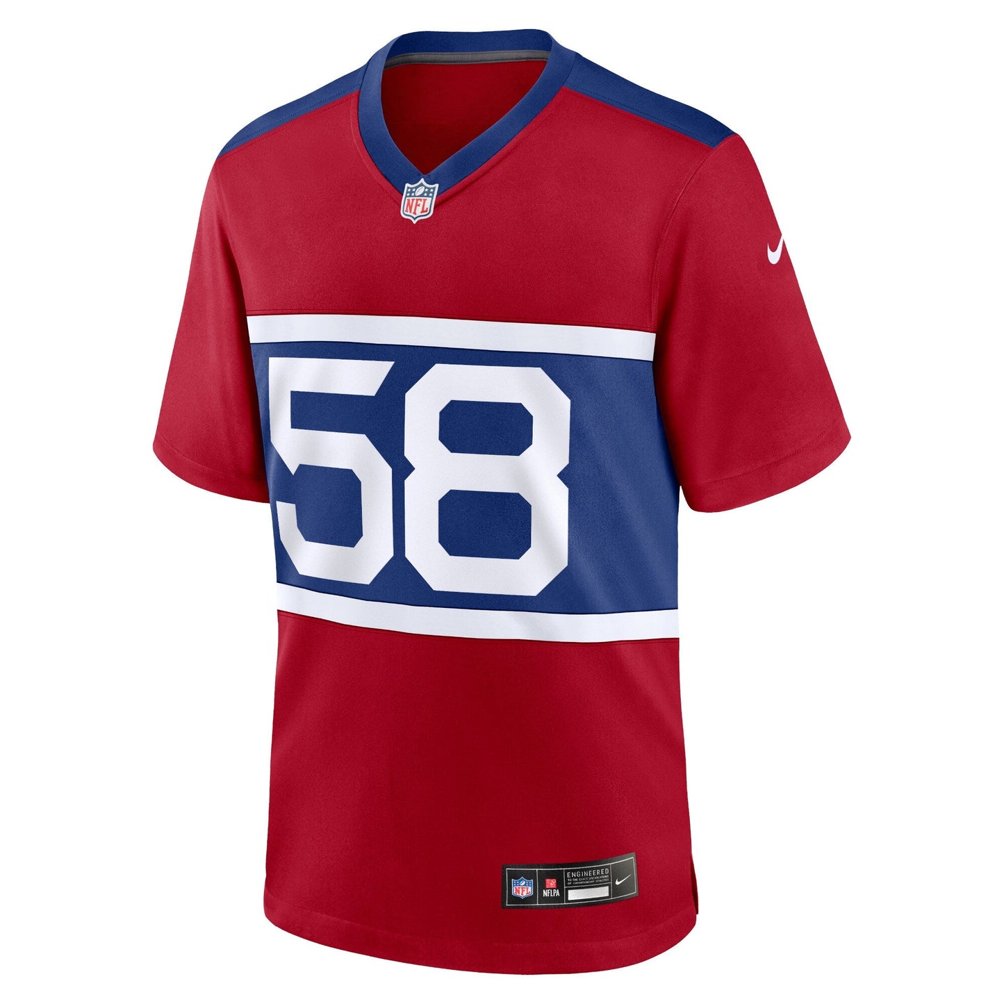 Bobby Okereke New York Giants Alternate Game Jersey - Century Red football jersey product view 2