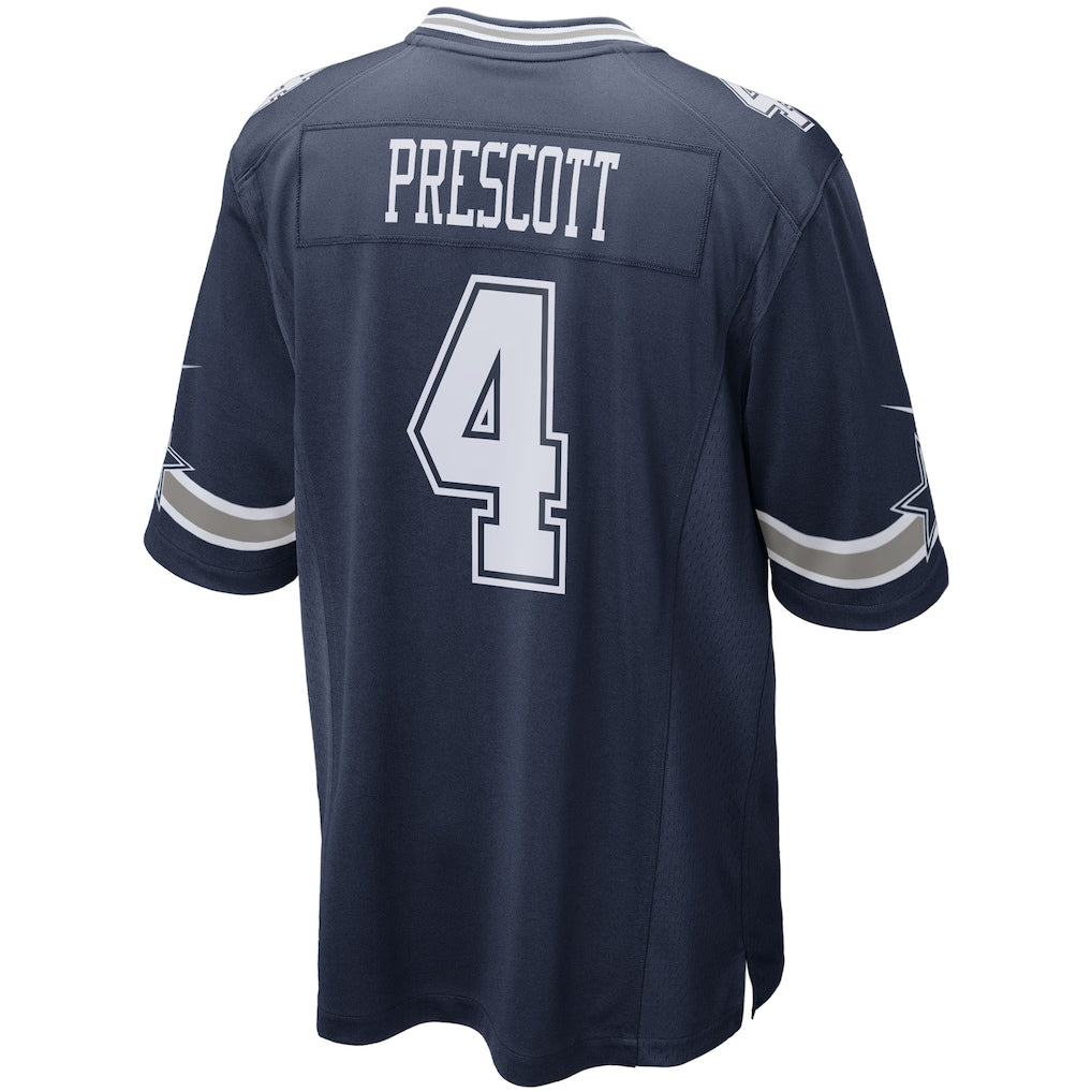 D.Cowboys #4 Dak Prescott Navy Game Team Jersey football jersey product view 1