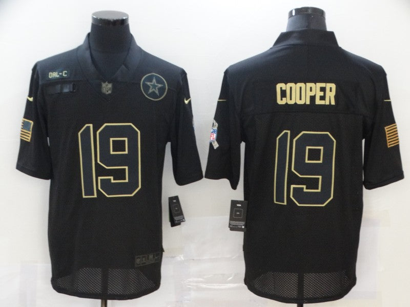 Men's Dallas Cowboys #19 Amari Cooper Black Game Jersey1 football jersey product view 1