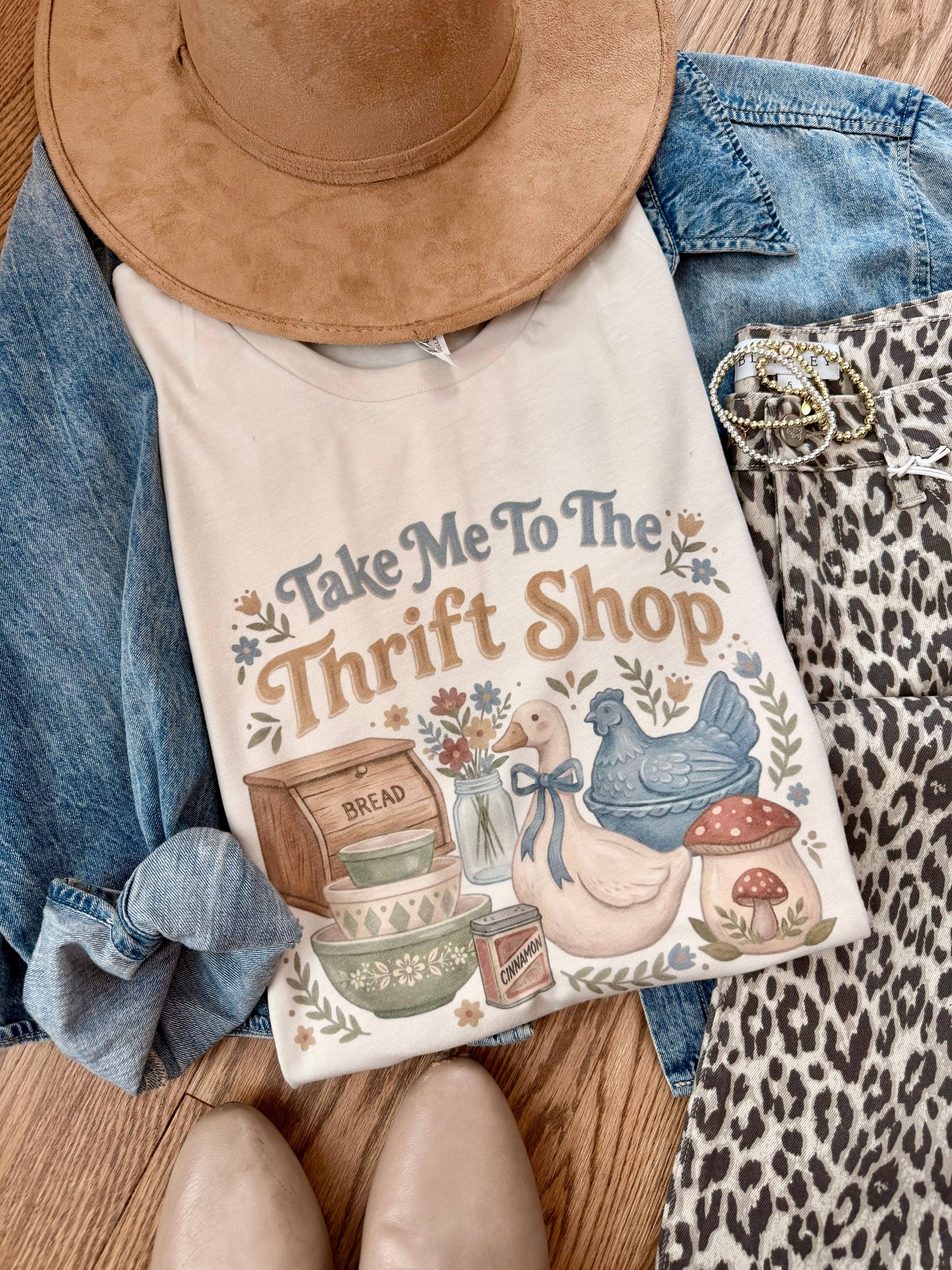 Thrift Store Goose Graphic Tee Unisex T-shirt, Sweatshirt, Hoodie, Long Sleeve Tee - T-Shirt, Sweatshirt, Hoodie