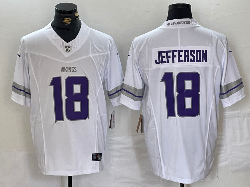 Men's Minnesota Vikings Justin Jefferson White Alternate Vapor F.U.S.E. Elite Player Jersey football jersey product view 1