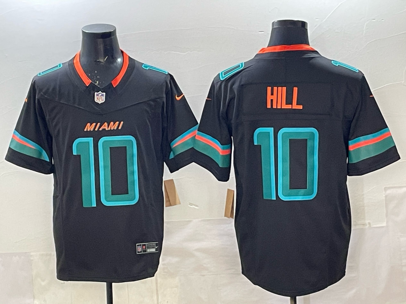 Men's Miami Dolphins Tyreek Hill Pitch Blue 2025 Rivalries Collection Limited Jersey football jersey product view 1