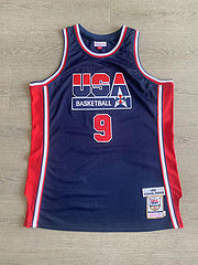 Dream Team Jordan BLUE 9 MN basketball jersey product view 1
