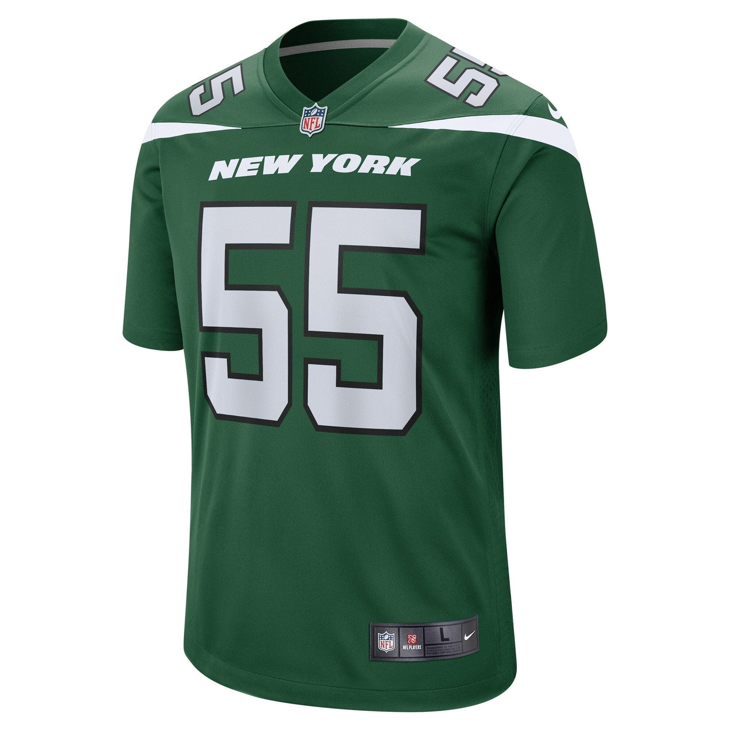 Chazz Surratt New York Jets Game Jersey - Gotham Green football jersey product view 2