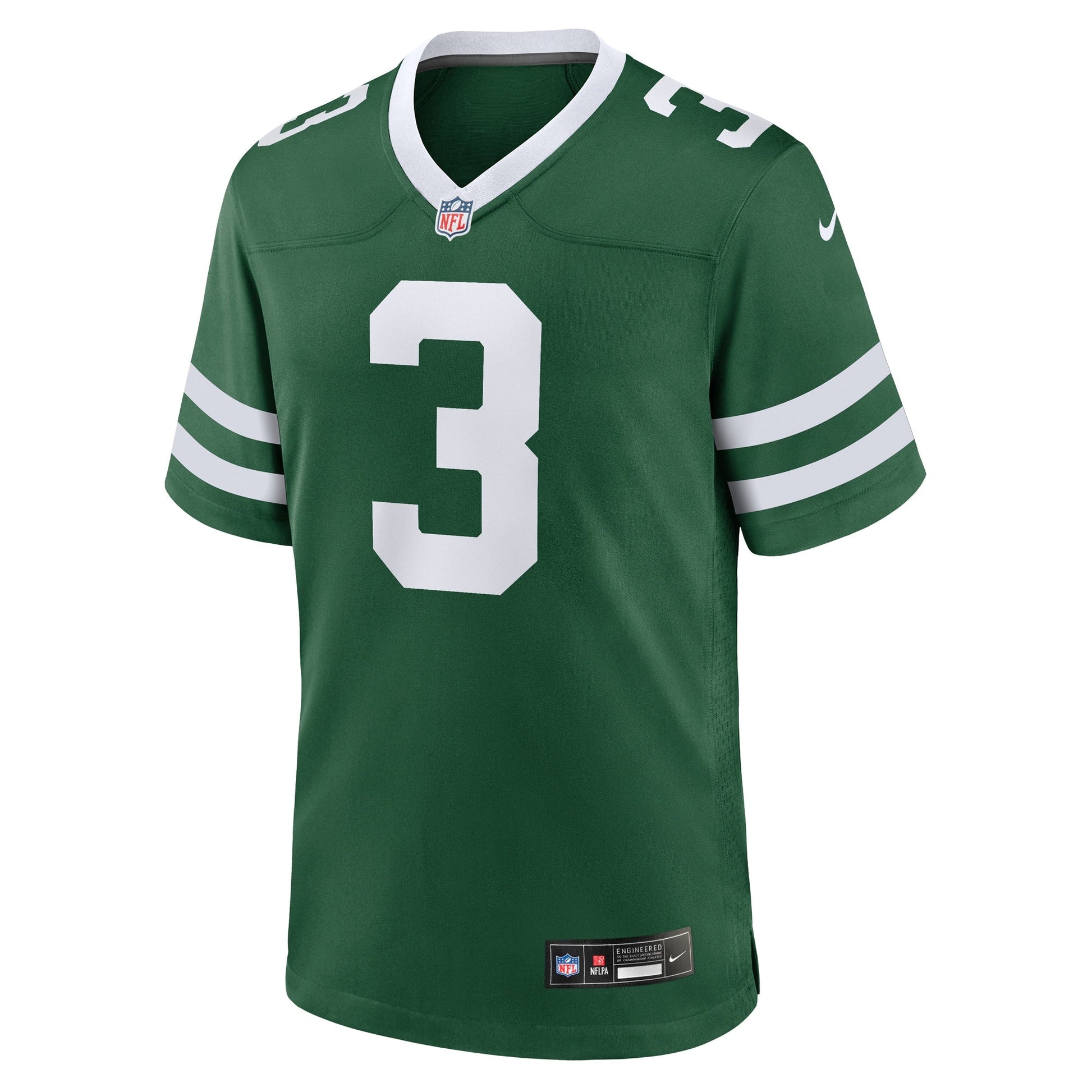 Jordan Travis New York Jets Team Game Jersey - Legacy Green football jersey product view 2