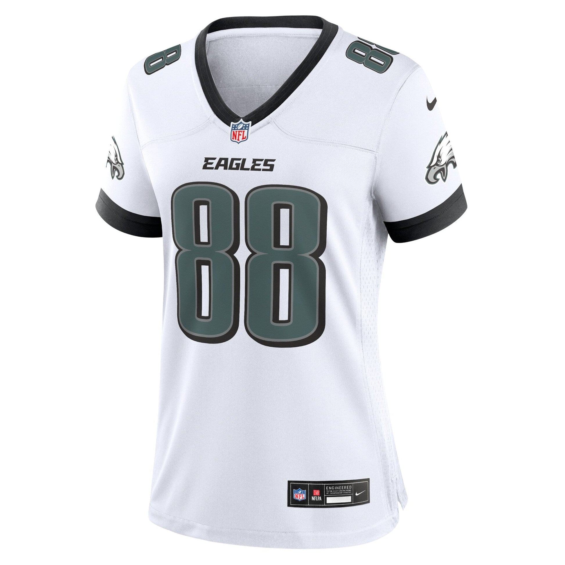 Dallas Goedert Philadelphia Eagles White Game Jersey - White-MEN/WOMEN football jersey product view 3
