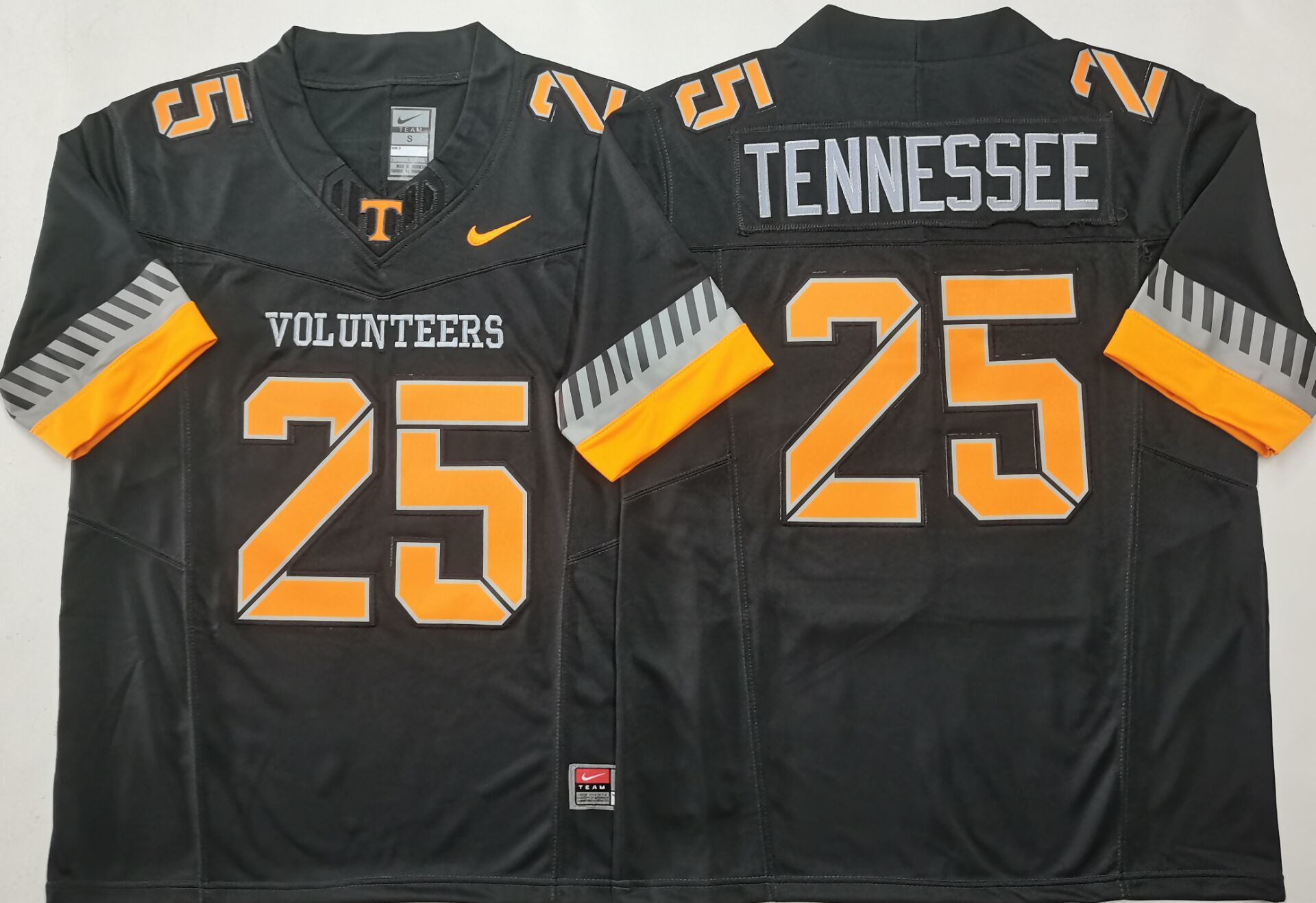 Men's Tennessee Volunteers Black Player Jersey sports jersey product view 1