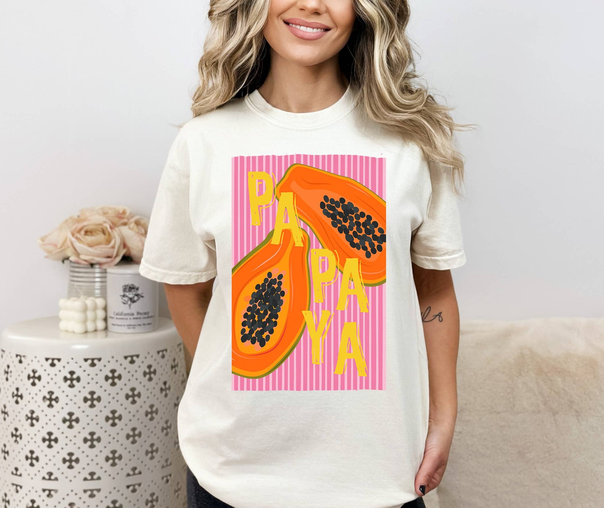 Papaya Tee | Fruit | Tropical Unisex T-shirt, Sweatshirt, Hoodie, Long Sleeve Tee - T-Shirt, Sweatshirt, Hoodie