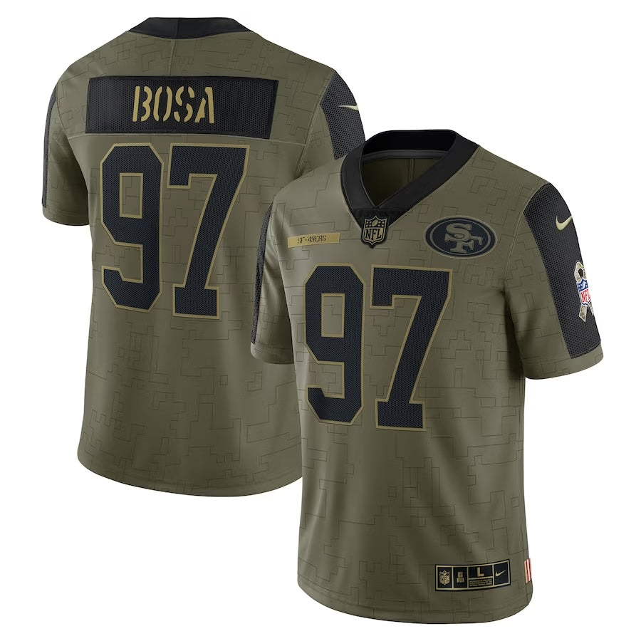 Nick Bosa San Francisco 49ers Salute To Service Limited Jersey football jersey product view 1