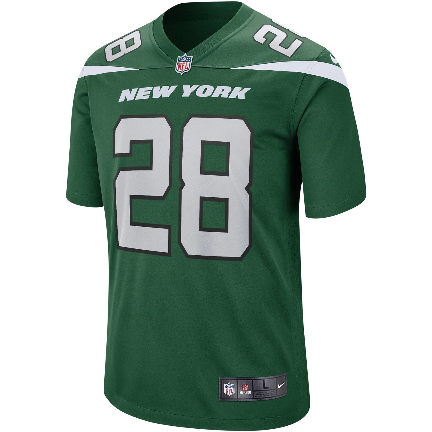 Curtis Martin New York Jets Game Retired Jersey - Gotham Green football jersey product view 2