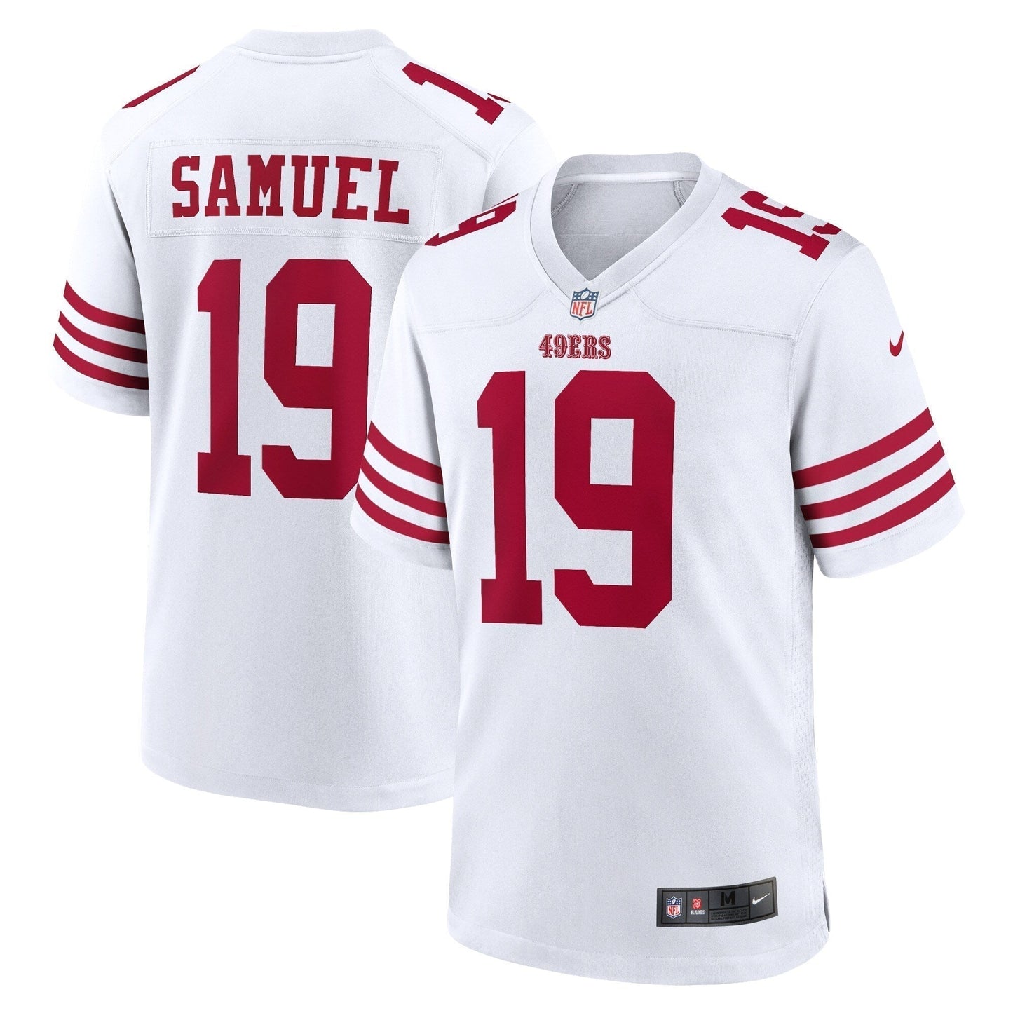 Deebo Samuel San Francisco 49ers Game Jersey - White football jersey product view 1
