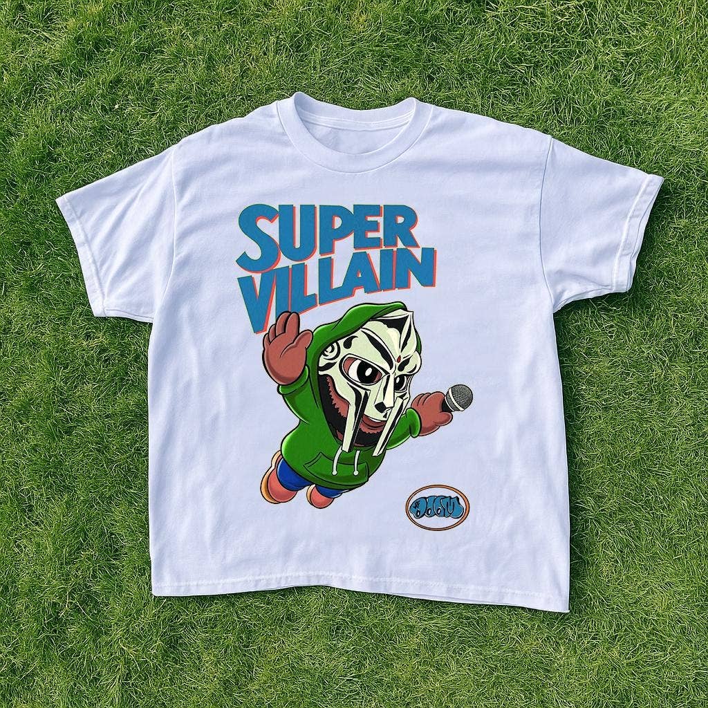 Mf Doom Super Villain Merch - Rap Shirt Vintage Unisex T-shirt, Sweatshirt, Hoodie, Long Sleeve Tee - T-Shirt, Sweatshirt, Hoodie