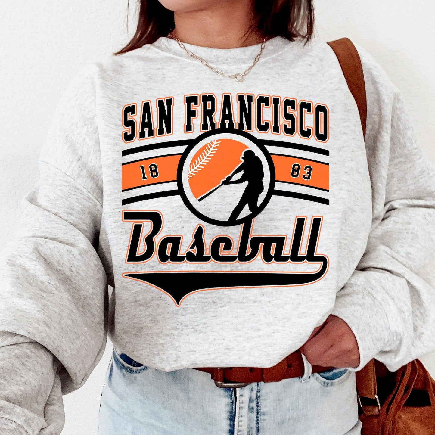Vintage San Francisco Giants Est 1883 Sweatshirt  Retro Gam Unisex T-shirt, Sweatshirt, Hoodie, Long Sleeve Tee - T-Shirt, Sweatshirt, Hoodie