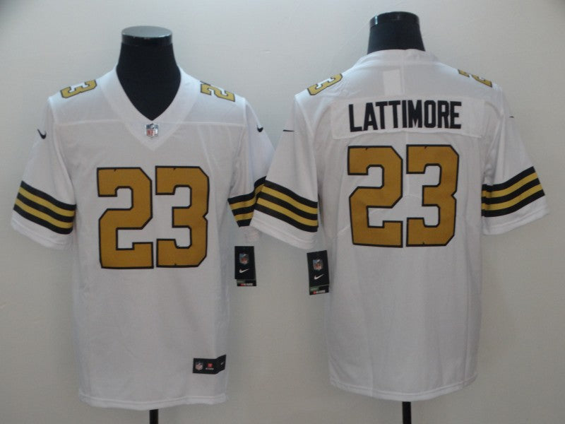 Men's New Orleans Saints Marshon Lattimore White Player Game Jersey football jersey product view 1