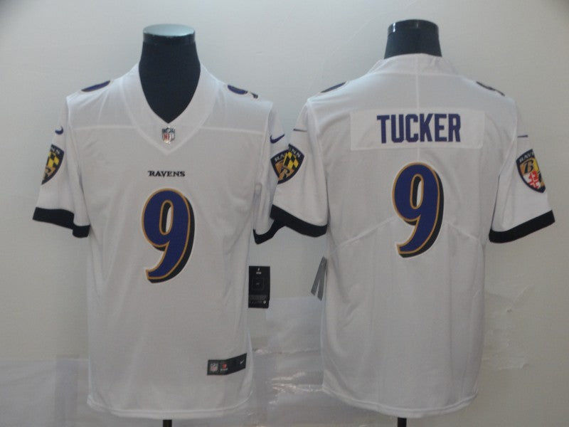 Men's Baltimore Ravens Justin Tucker White Game Player Jersey football jersey product view 1