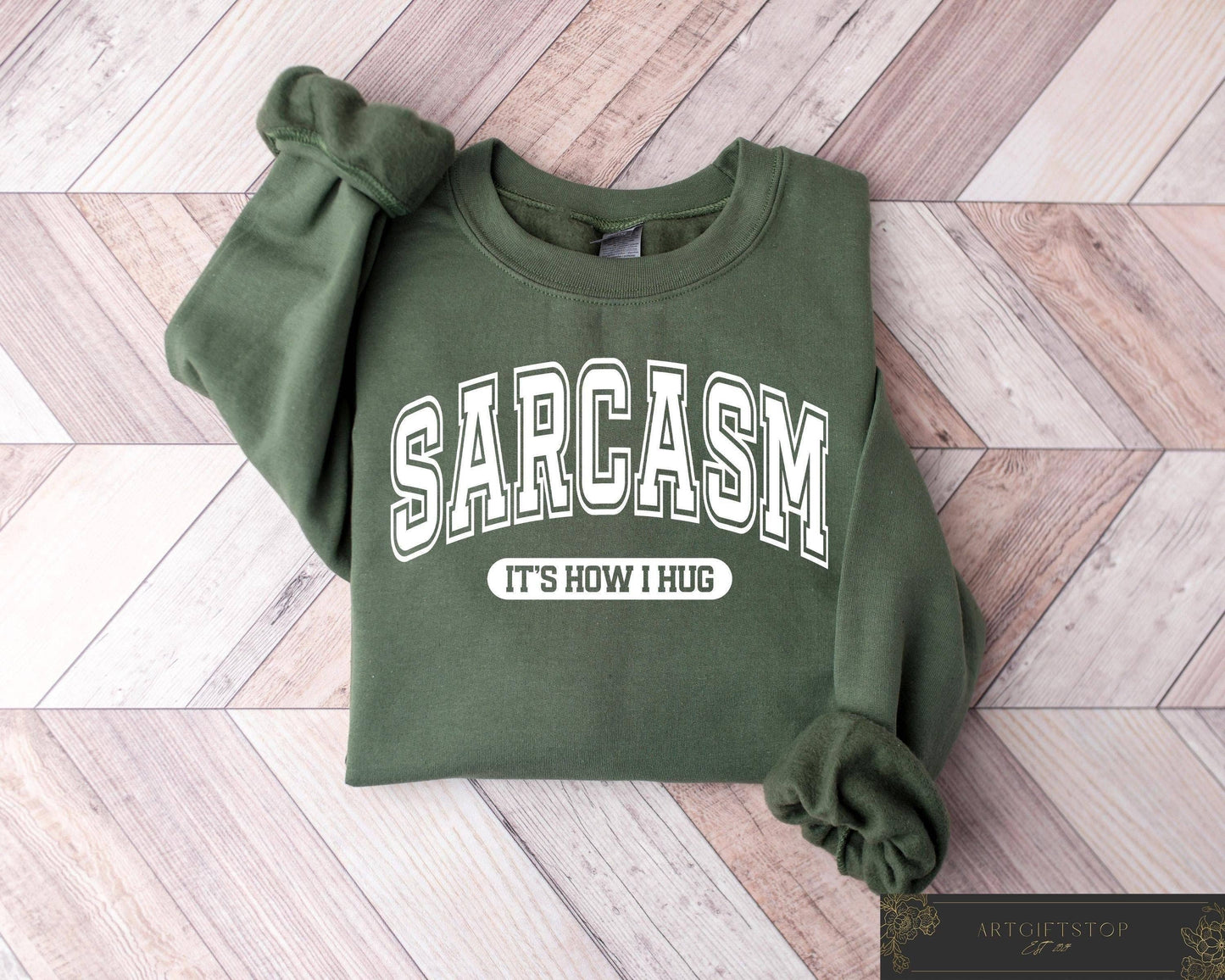 Sarcastic Hug  Funny Graphic Tee, Humorous Holiday Gift Unisex T-shirt, Sweatshirt, Hoodie, Long Sleeve Tee - T-Shirt, Sweatshirt, Hoodie