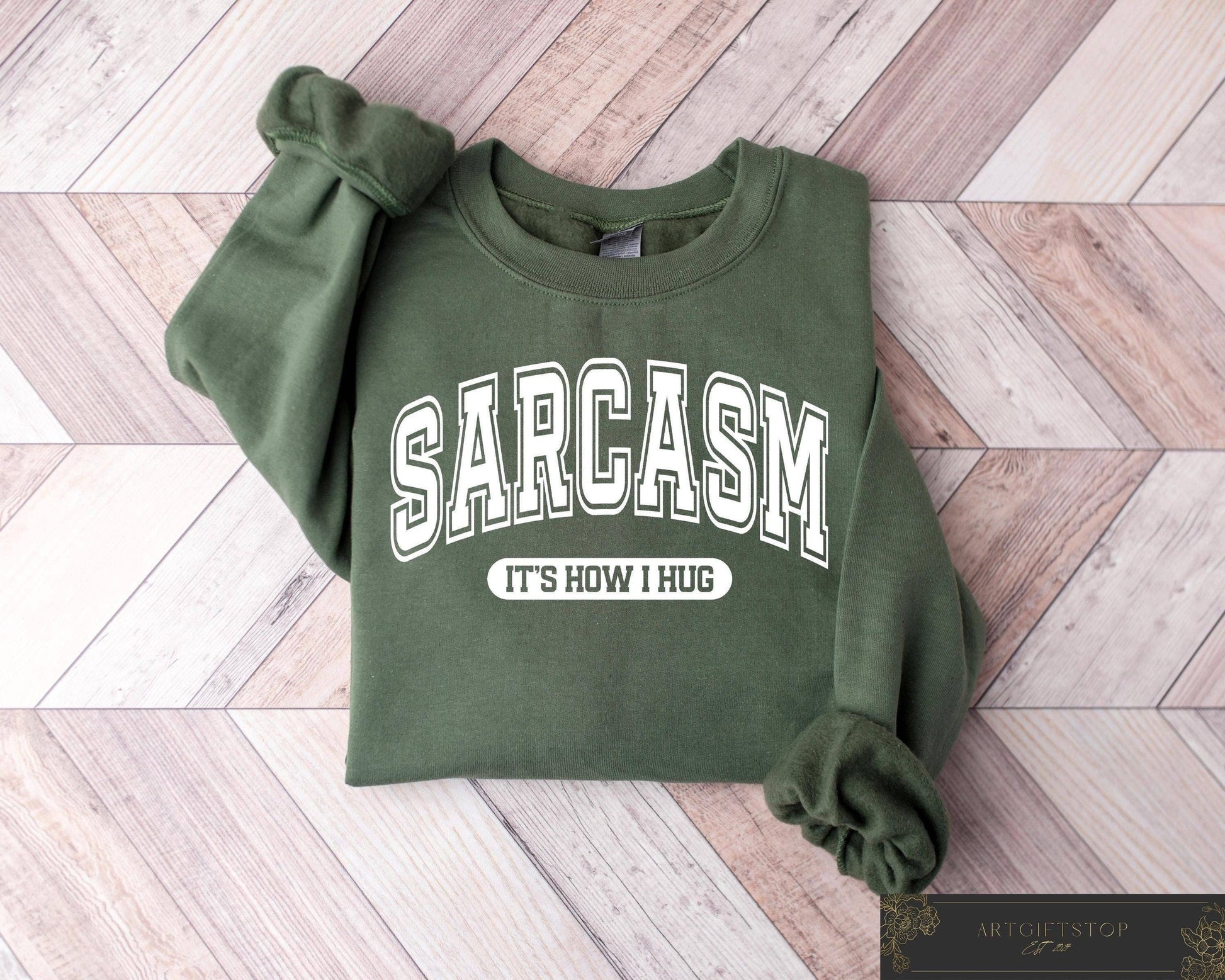 Sarcastic Hug  Funny Graphic Tee, Humorous Holiday Gift Unisex T-shirt, Sweatshirt, Hoodie, Long Sleeve Tee - T-Shirt, Sweatshirt, Hoodie