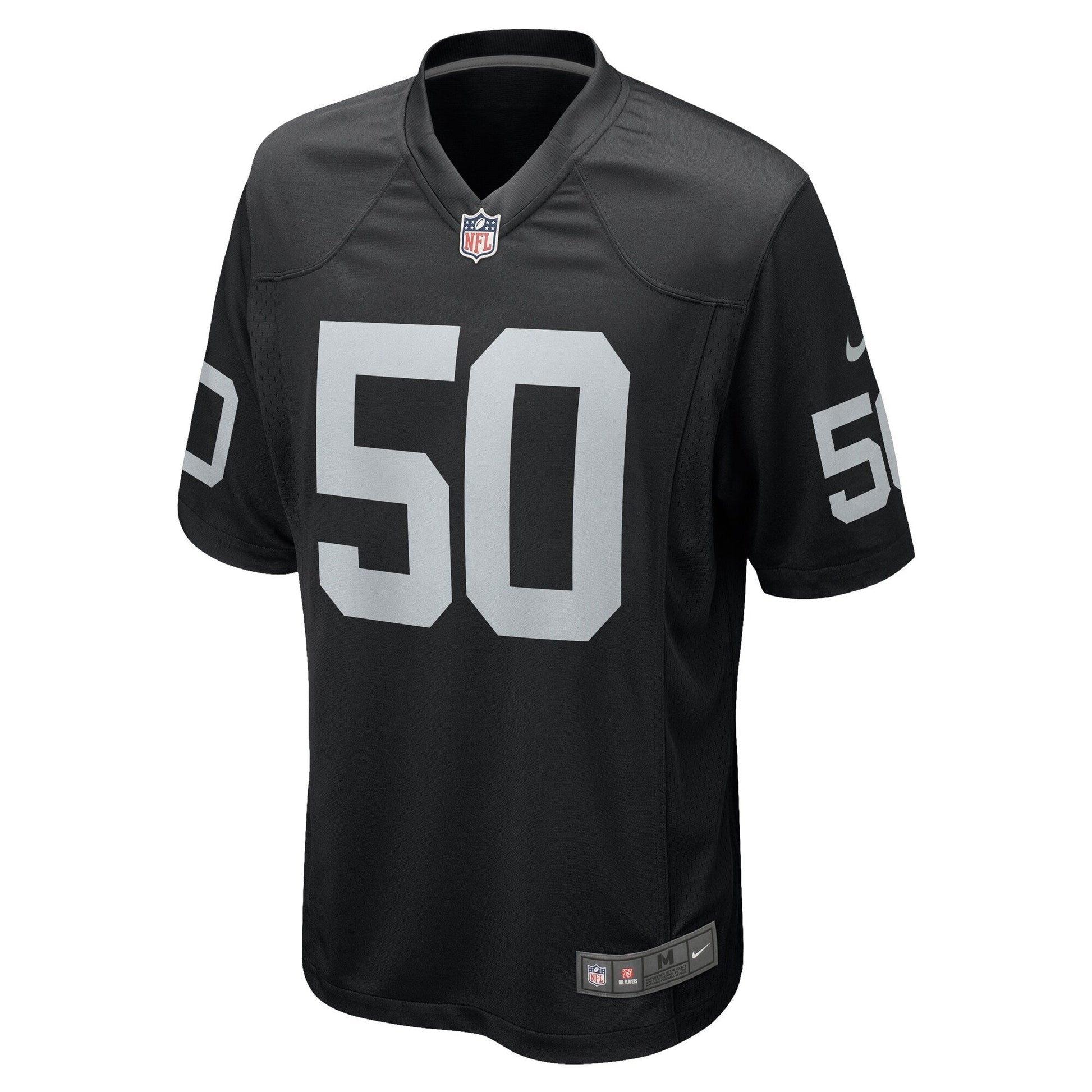 Jacob Bobenmoyer Las Vegas Raiders Game Jersey - Black football jersey product view 2