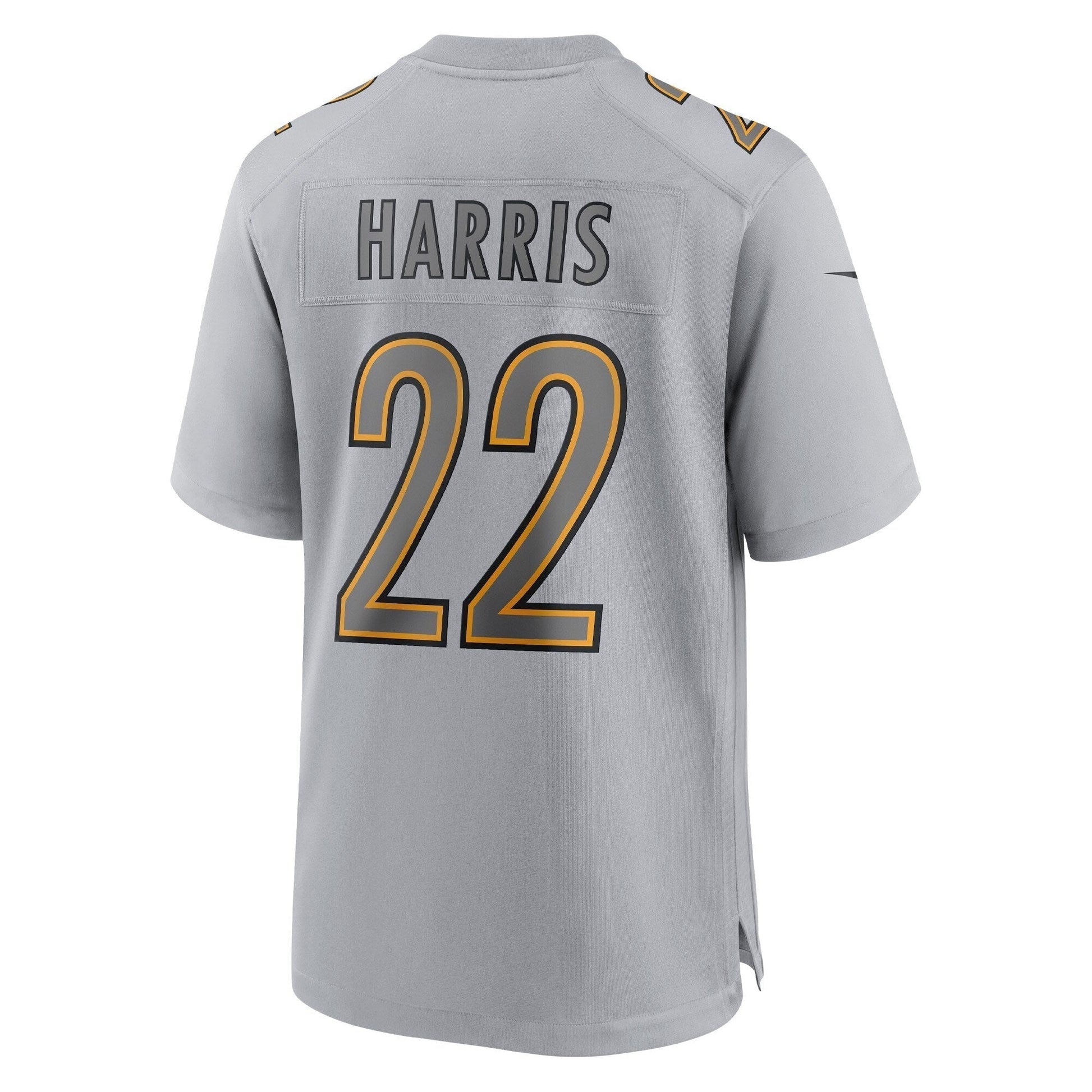 Najee Harris Pittsburgh Steelers Atmosphere Fashion Game Jersey - Gray football jersey product view 3