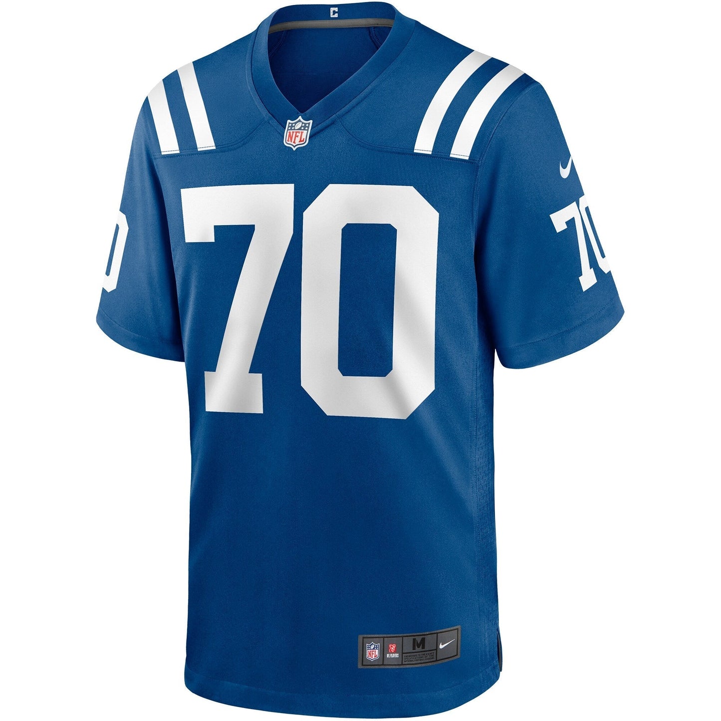 Art Donovan Indianapolis Colts Game Retired Jersey - Royal football jersey product view 2