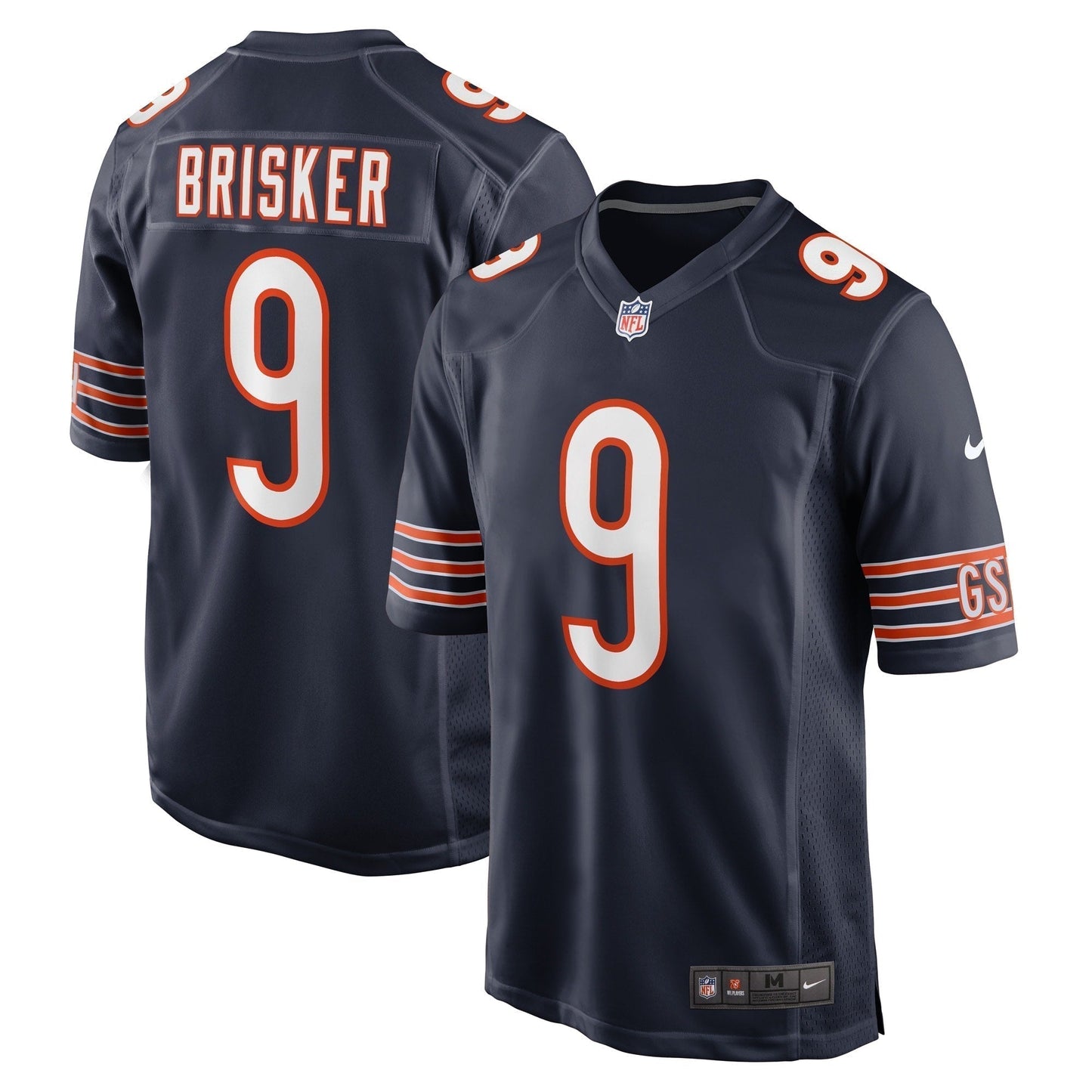 Jaquan Brisker Chicago Bears Game Jersey - Navy football jersey product view 1