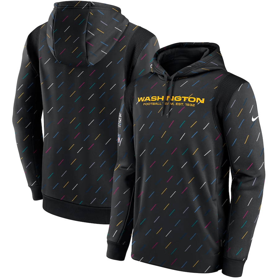 Men's Washington Commanders 2021 Salute to Service Hoodie Black football jersey product view 1