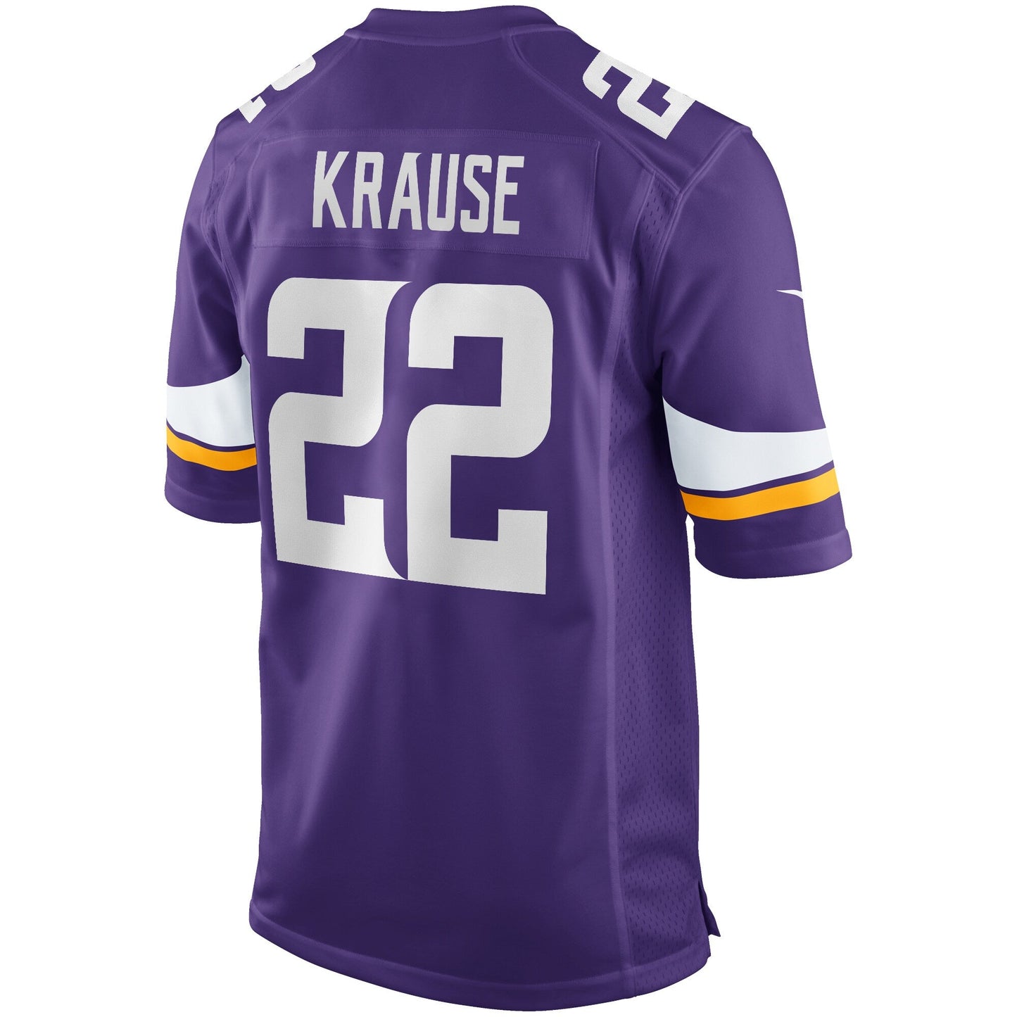 Paul Krause Minnesota Vikings Game Retired Jersey - Purple football jersey product view 3