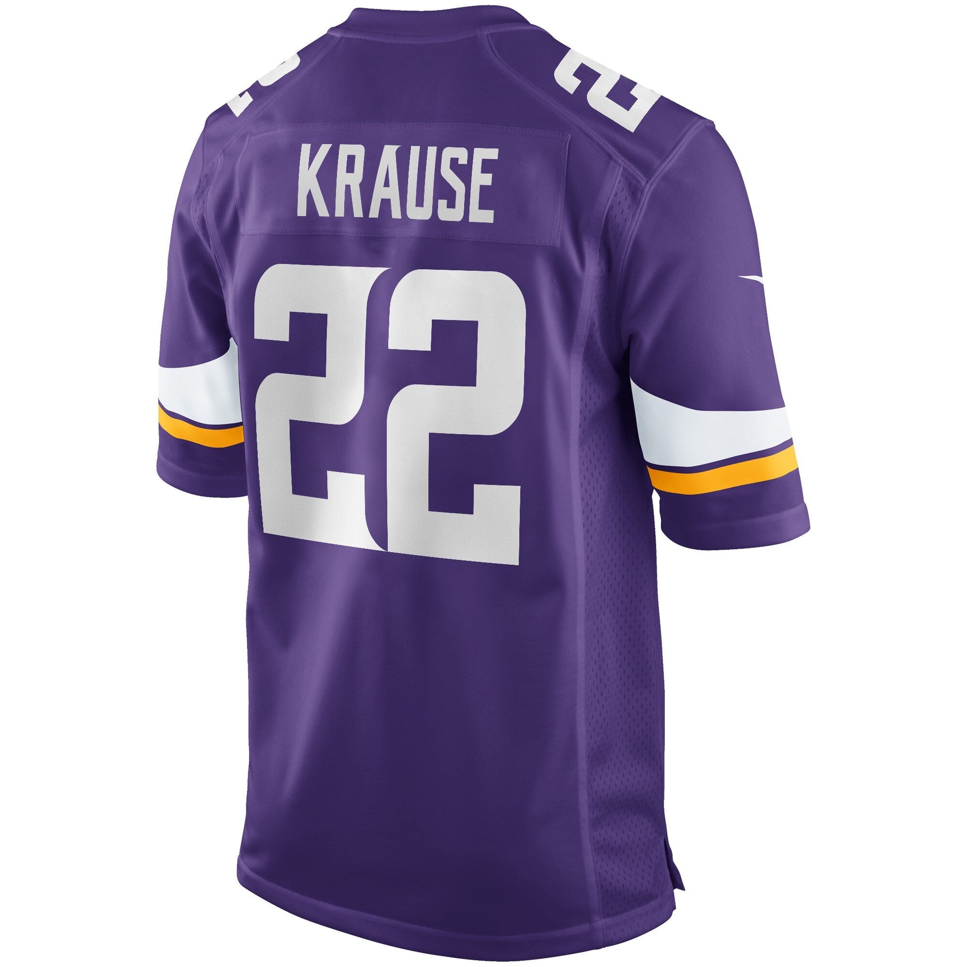 Paul Krause Minnesota Vikings Game Retired Jersey - Purple football jersey product view 3